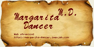 Margarita Dancer vizit kartica